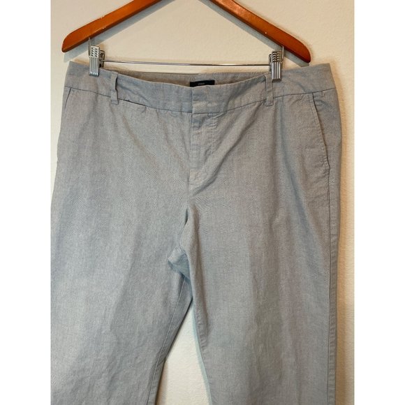 Gap Light Gray Curvy Fit Cropped Leg Pants - Picture 3 of 7